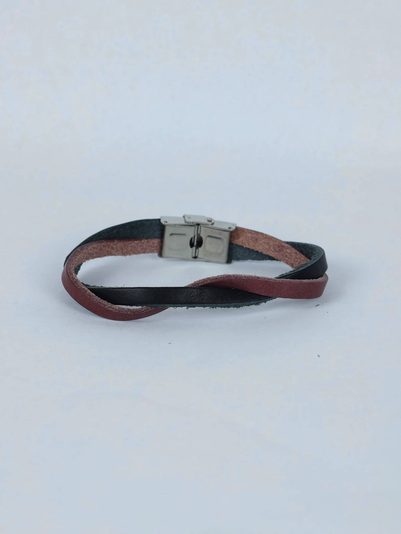 Pulsera trenzada · Negro/Cuero · imagen 1