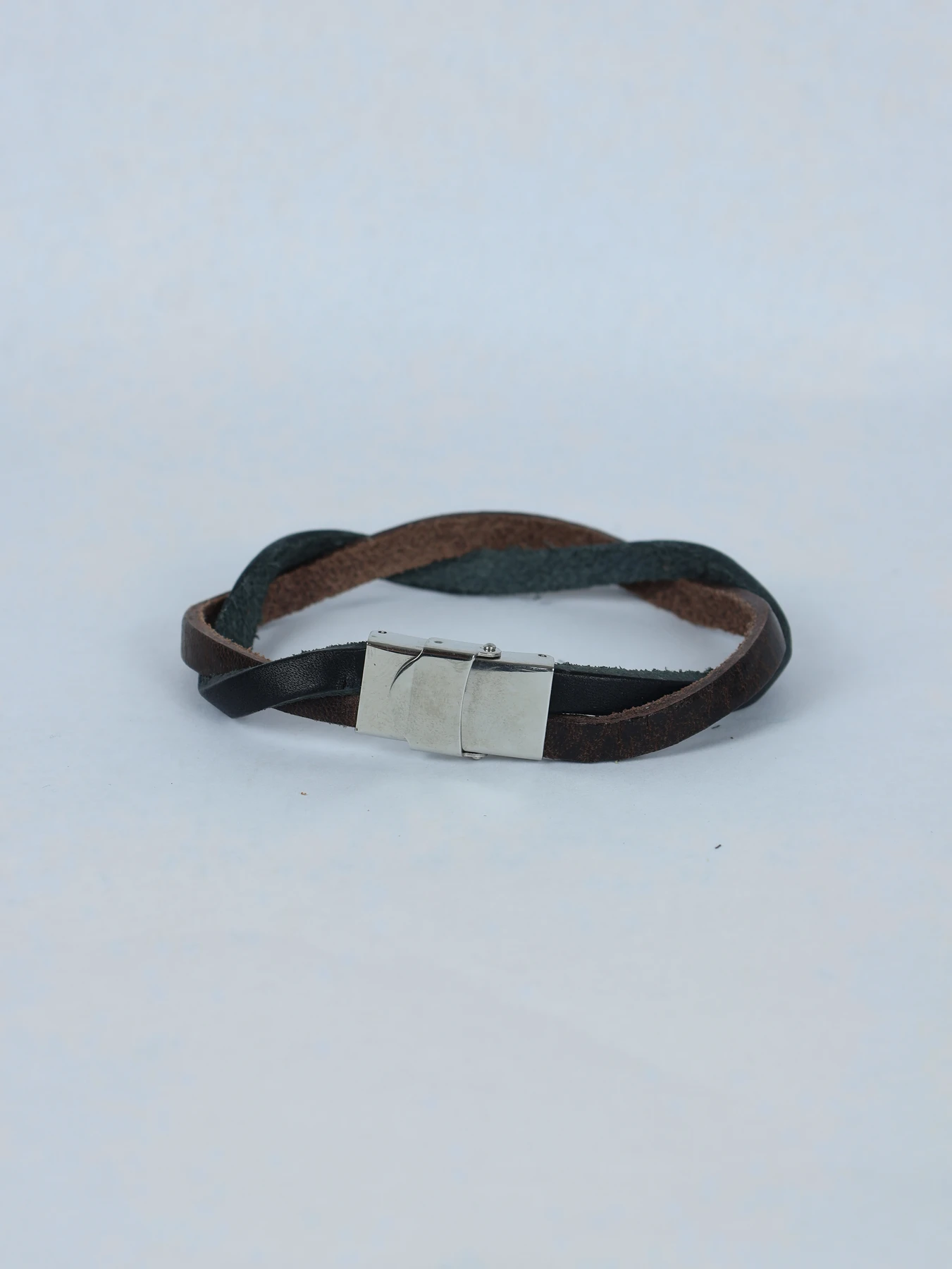 Pulsera trenzada · Negro/Marrón · imagen 2