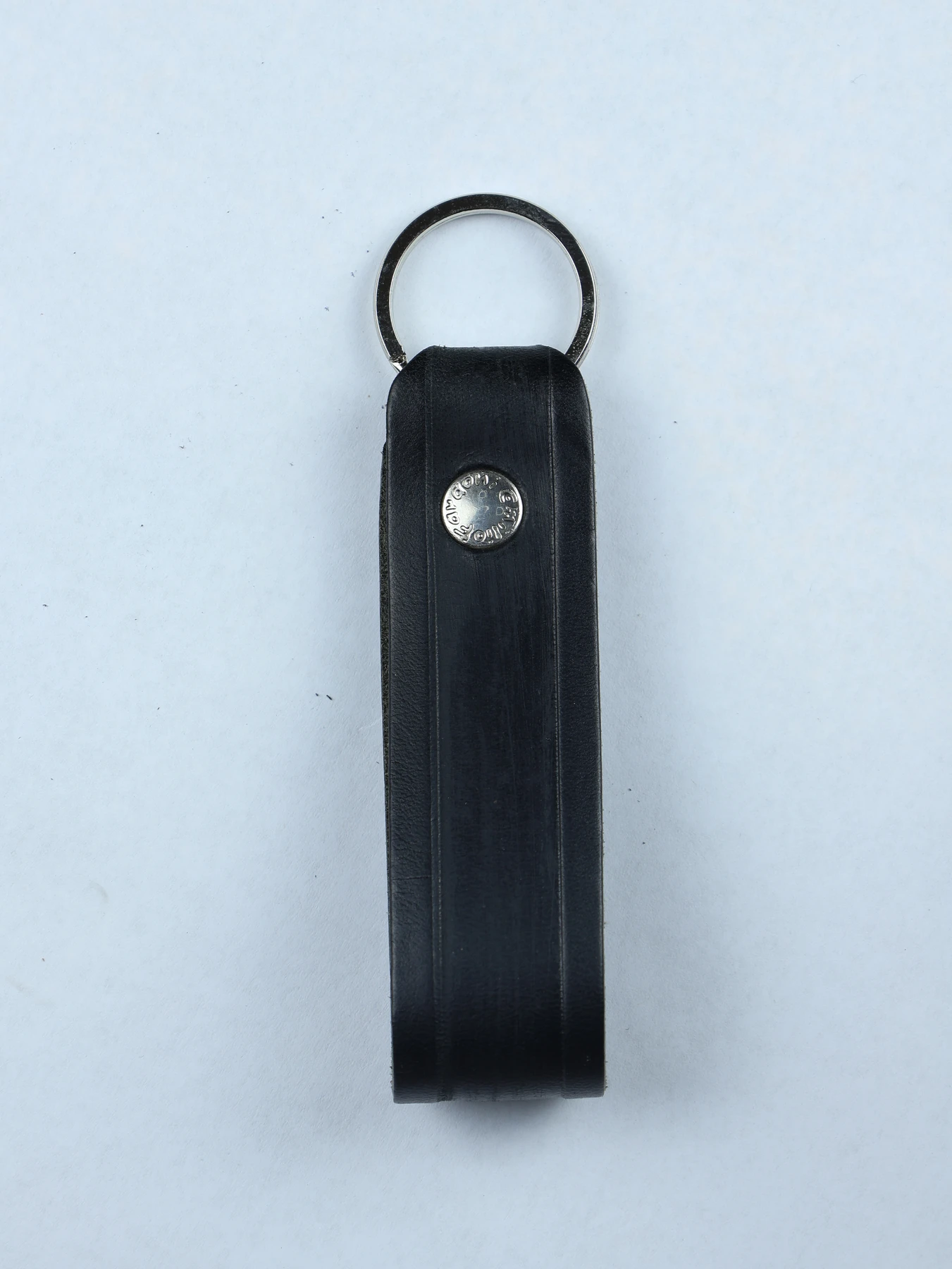 Llavero de piel con raya · Negro · imagen 2