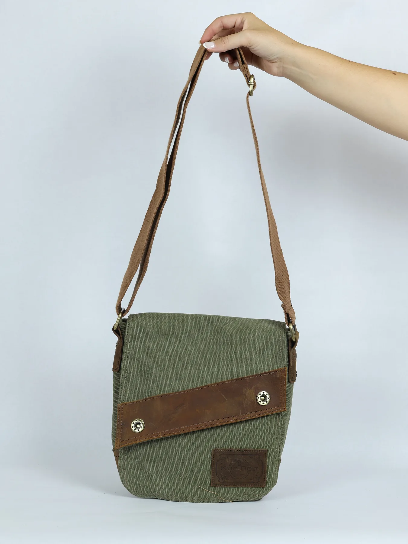Bandolera unisex KingBelt · Kaki · imagen 2