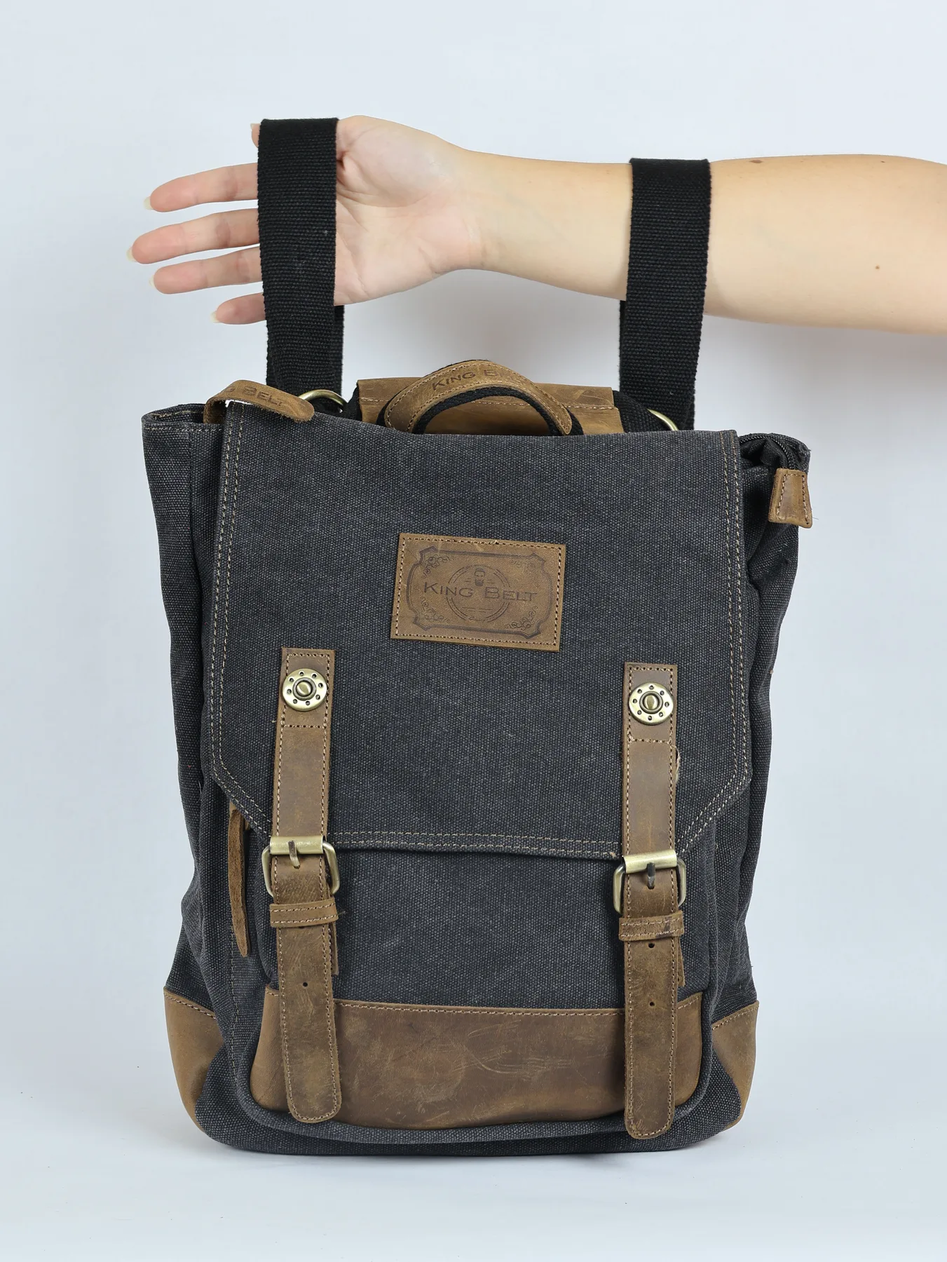 Bolso mochila unisex KingBelt · Negro · imagen 3