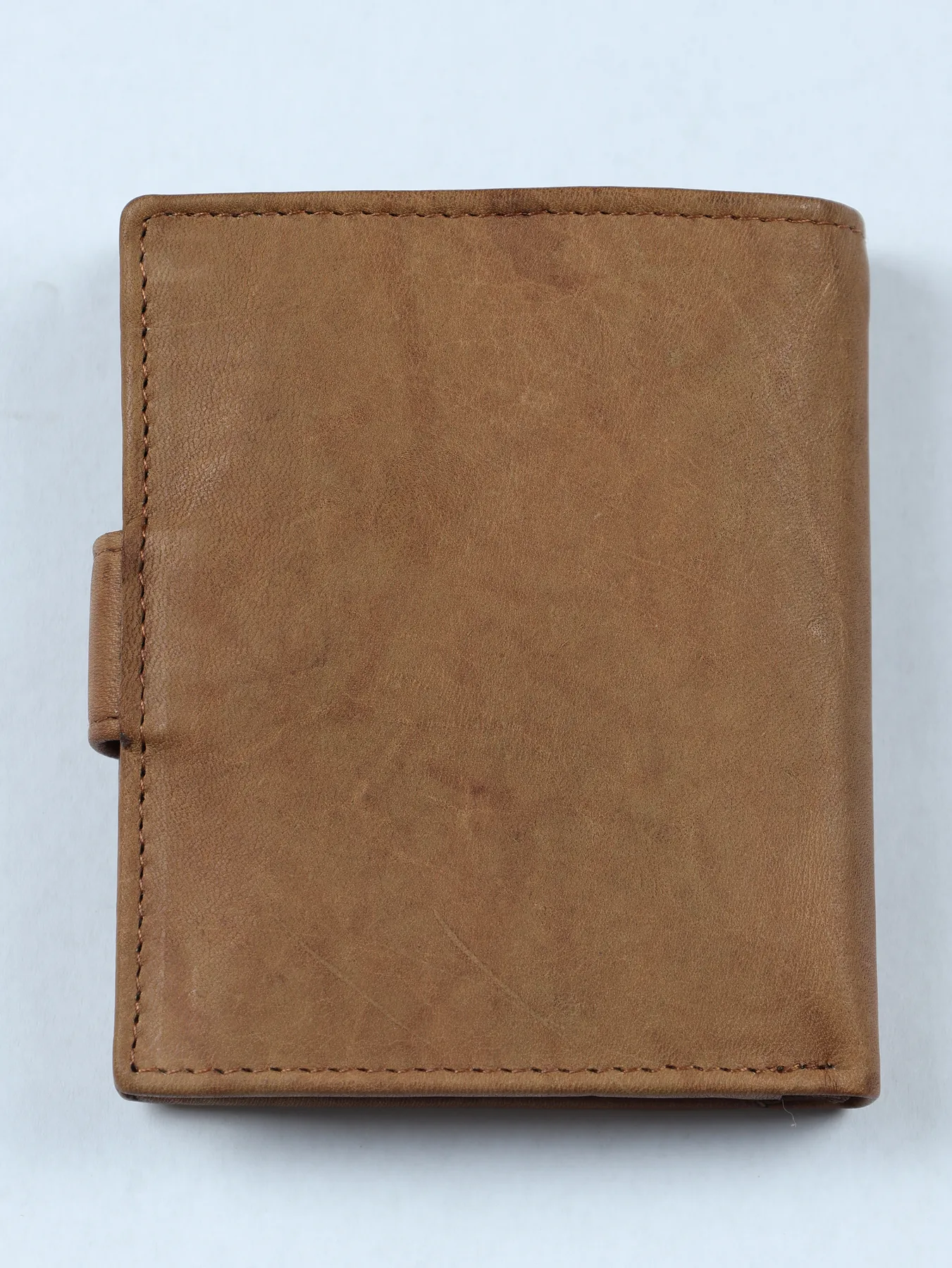 Cartera geométrica de piel · Camel · imagen 2