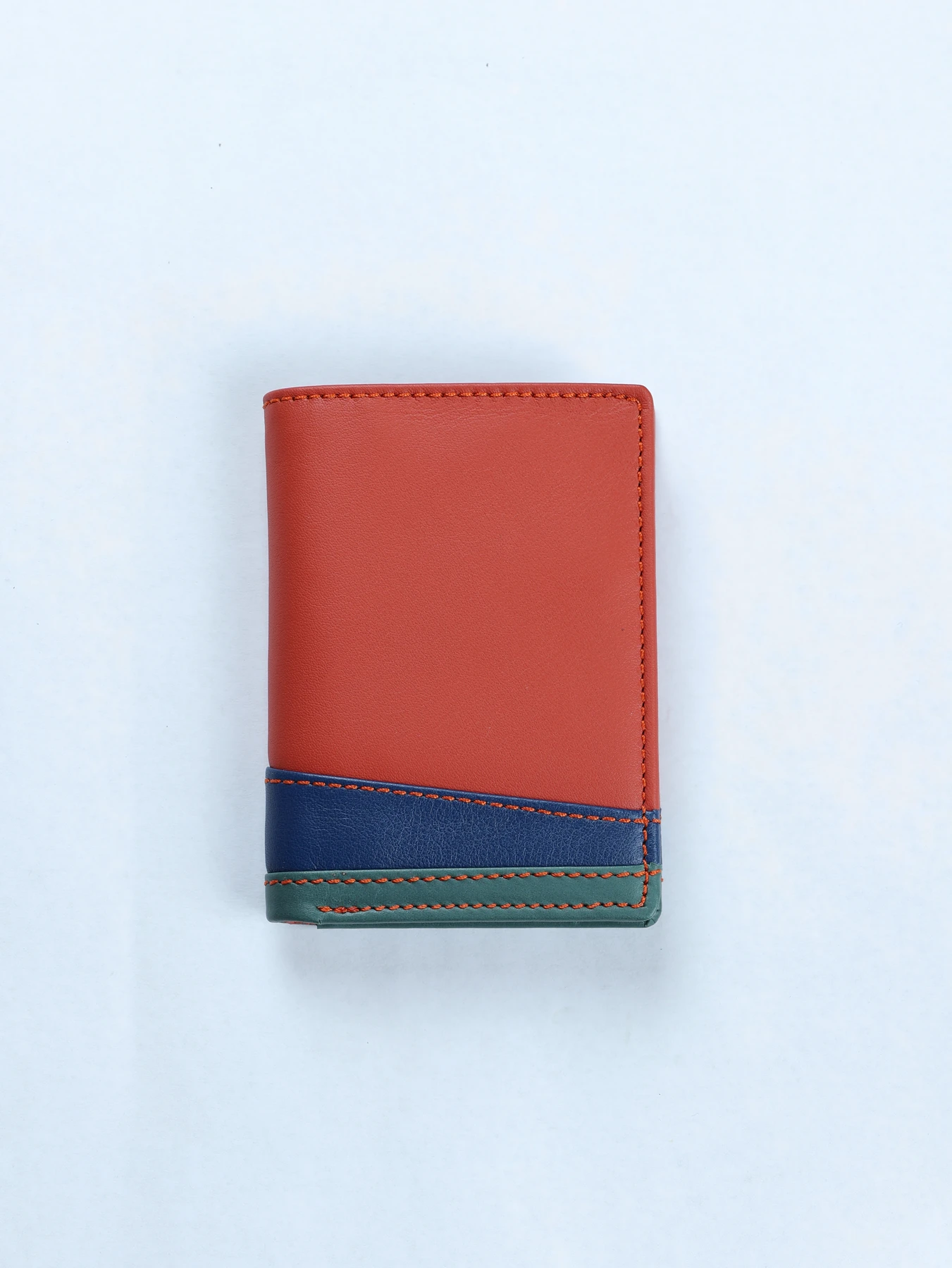 Cartera vertical tricolor · Caldera-Azul-Verde · imagen 1