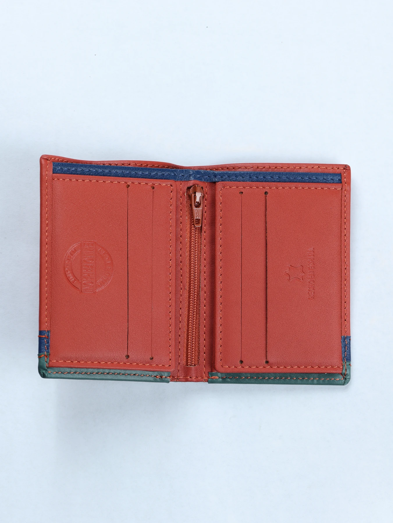 Cartera vertical tricolor · Caldera-Azul-Verde · imagen 2