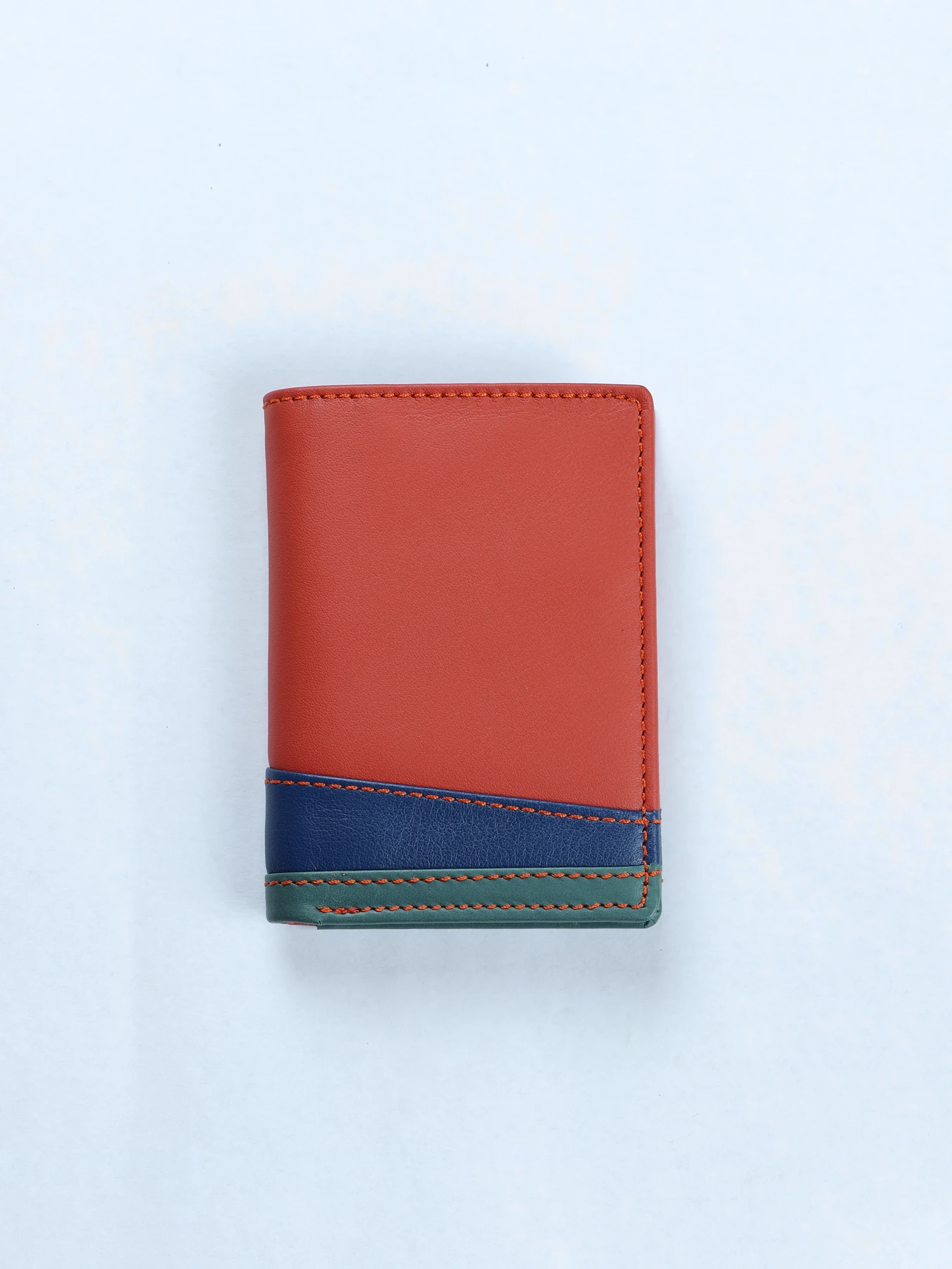 Cartera vertical tricolor · Caldera-Azul-Verde · imagen 1