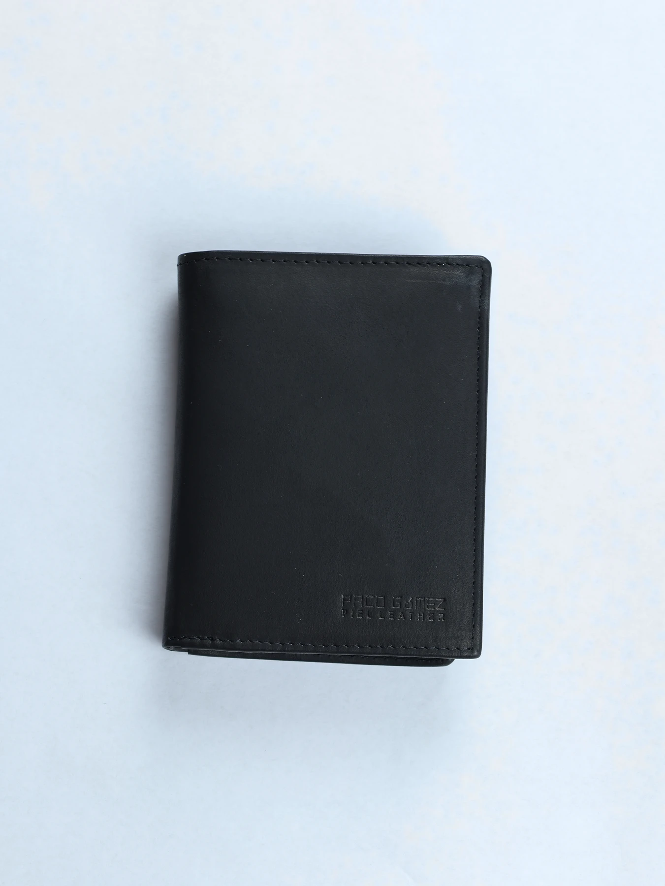 Cartera de piel con monedero · Negro · imagen 1
