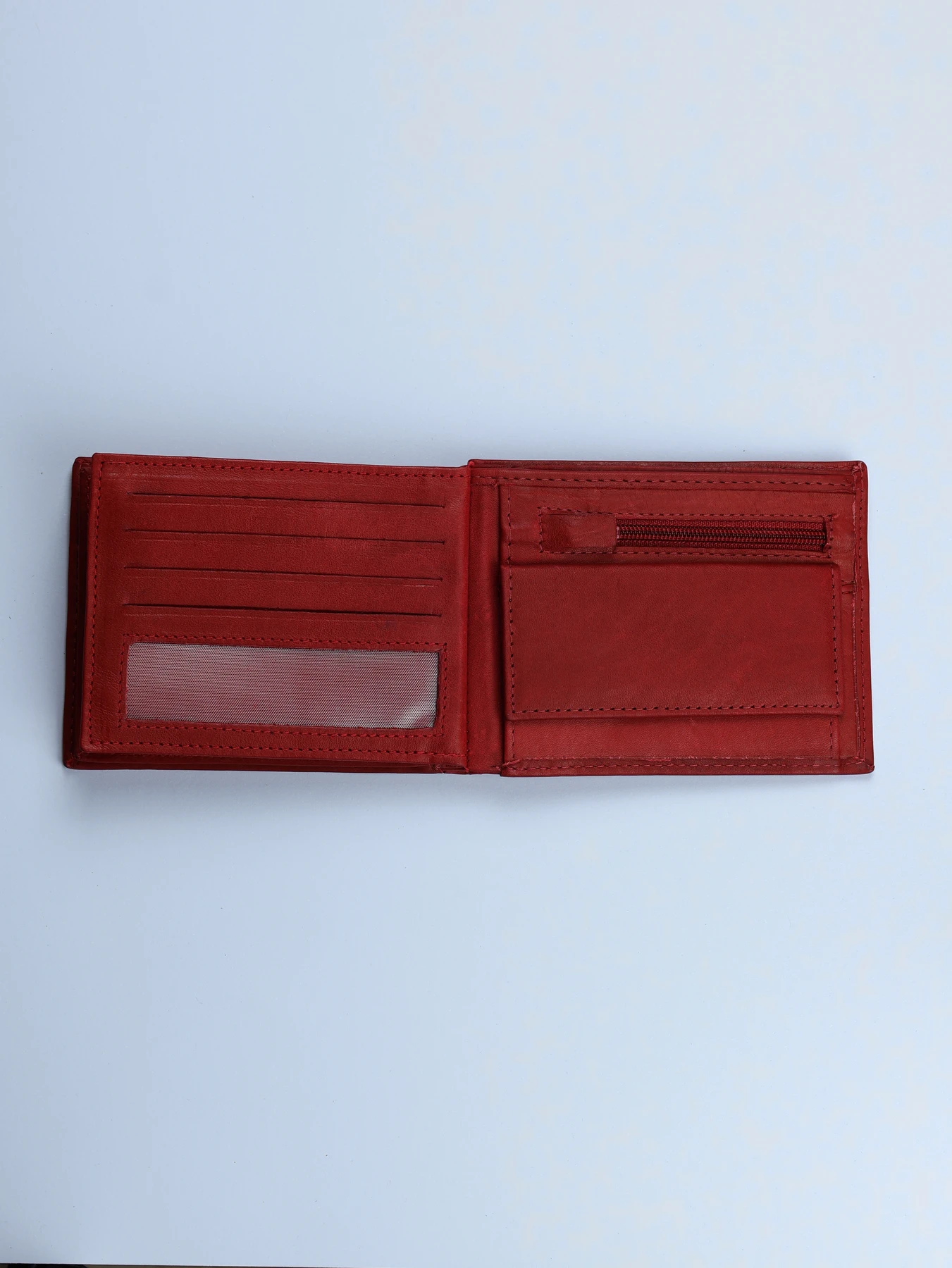 Cartera de piel horizontal · Rojo · imagen 2