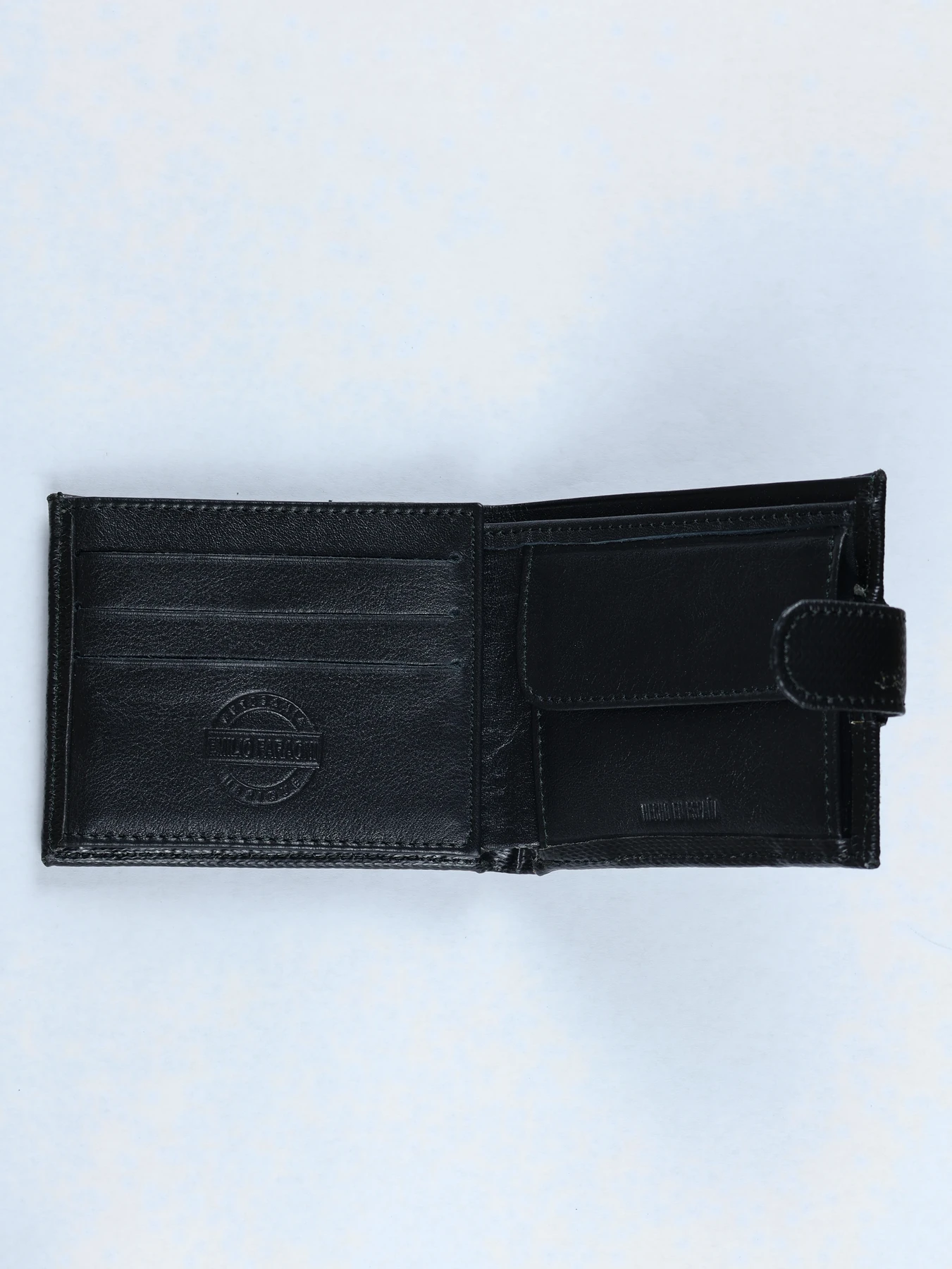 Cartera de piel grabada · Negro · imagen 2
