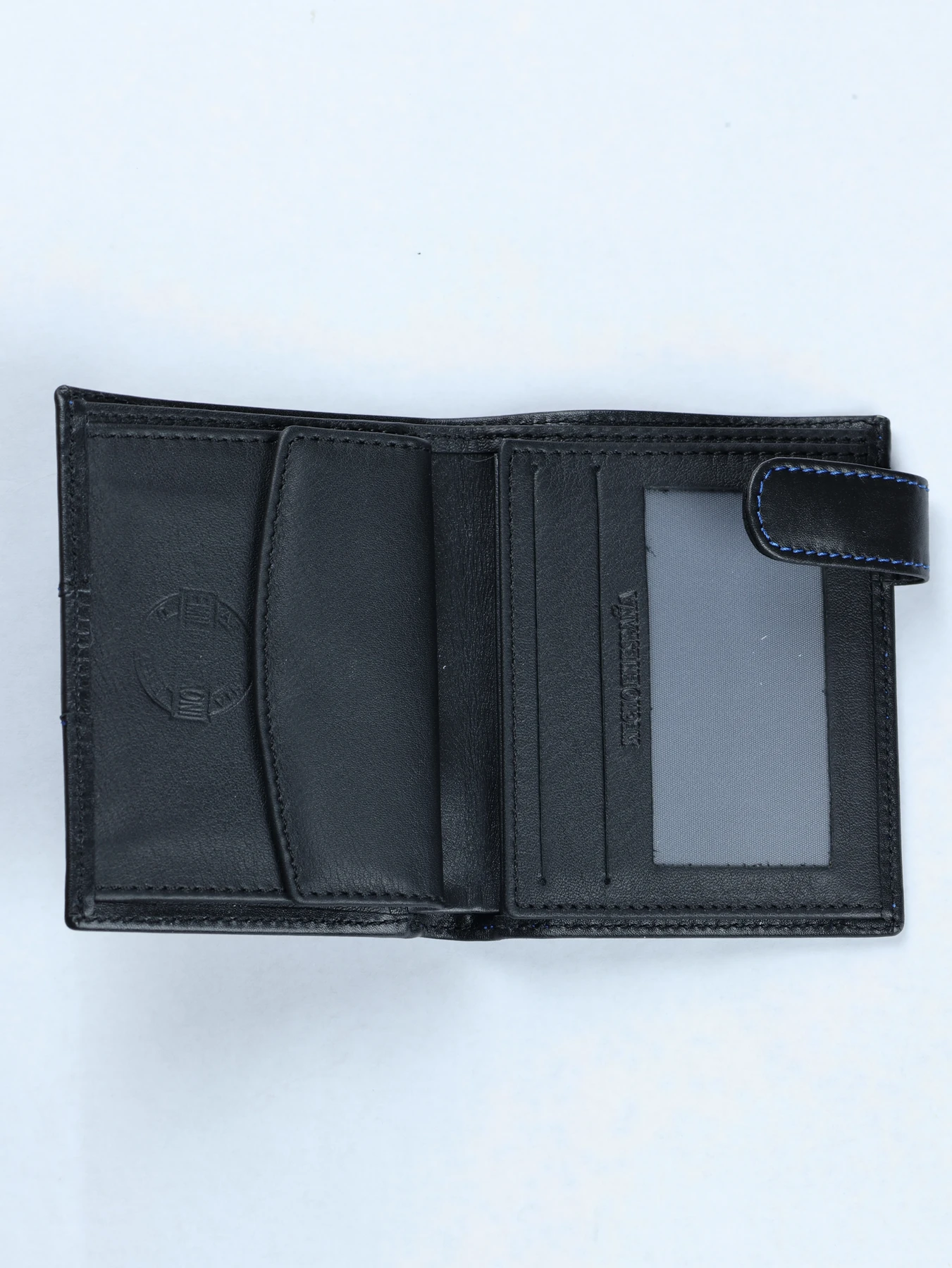 Cartera Estribo con cierre de trabilla · Negro-Azul · imagen 2