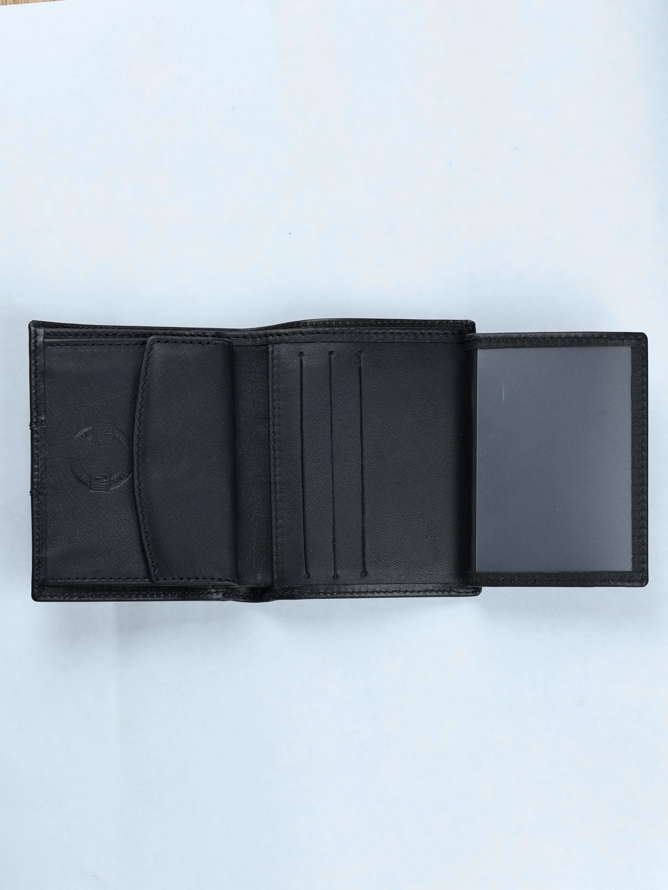 Cartera Estribo con cierre de trabilla · Negro-Azul · imagen 3