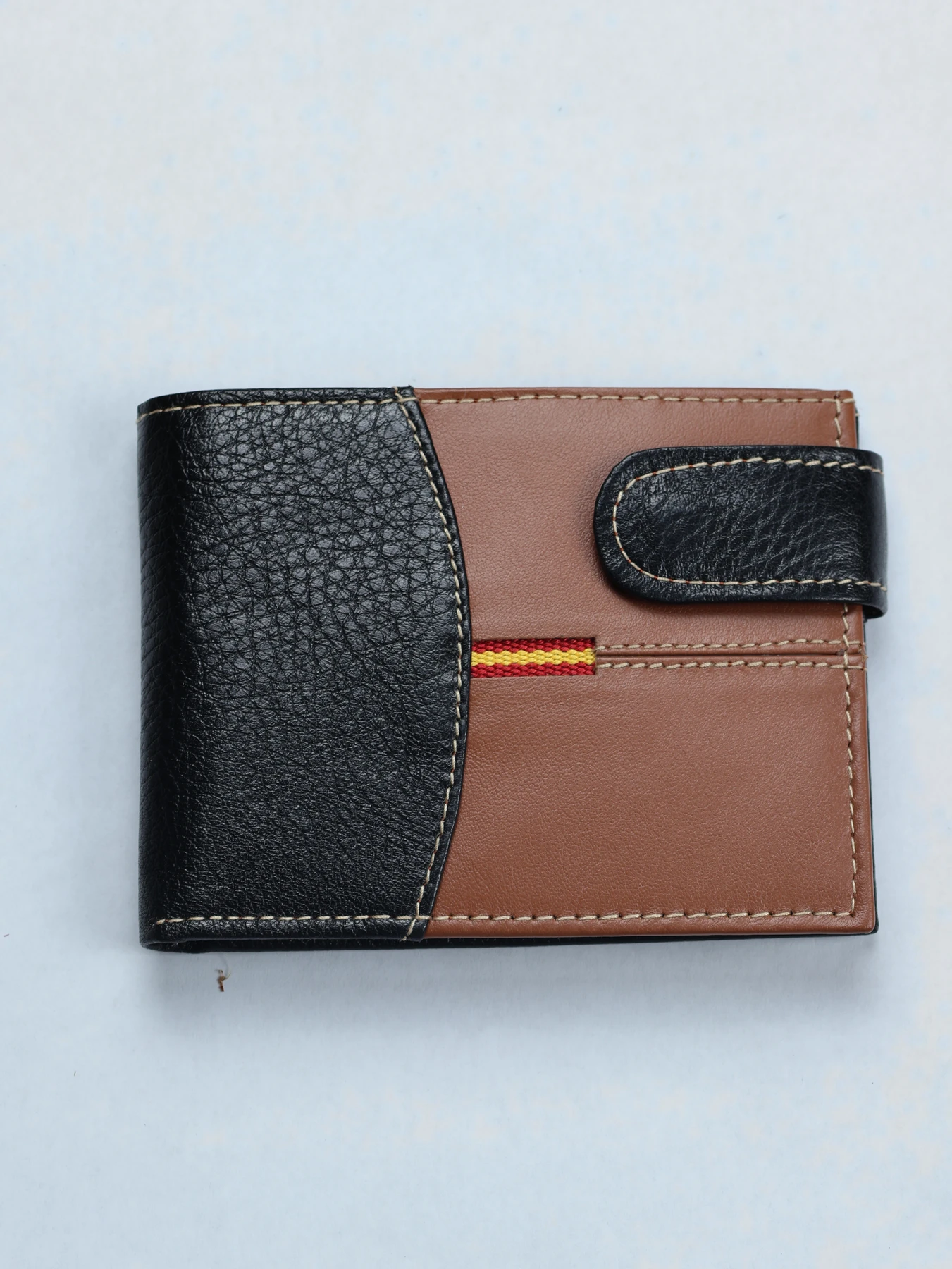 Cartera horizontal combinada bandera de España · Cuero · imagen 1