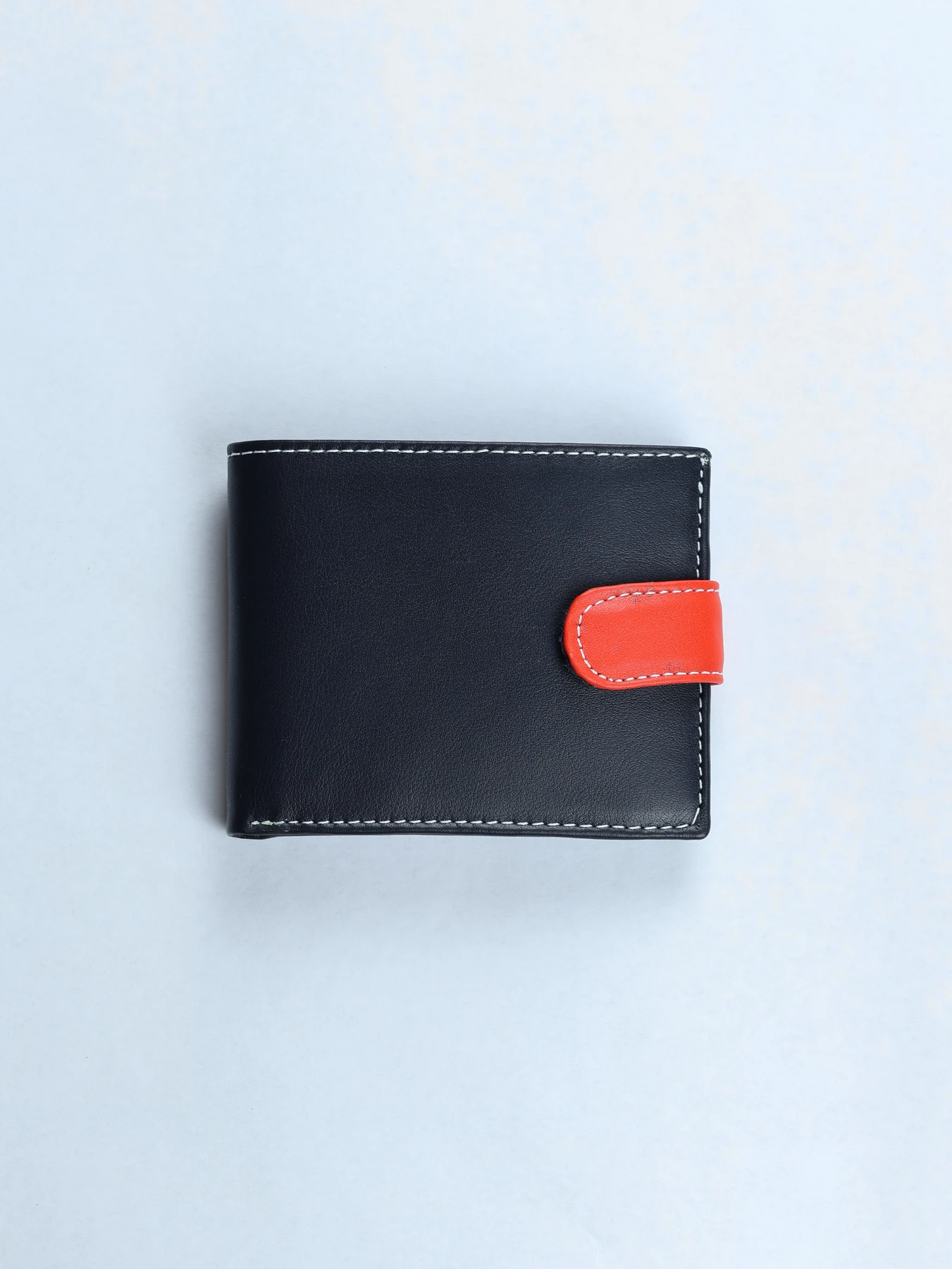Cartera horizontal de piel con monedero · Negro 1 · imagen 1