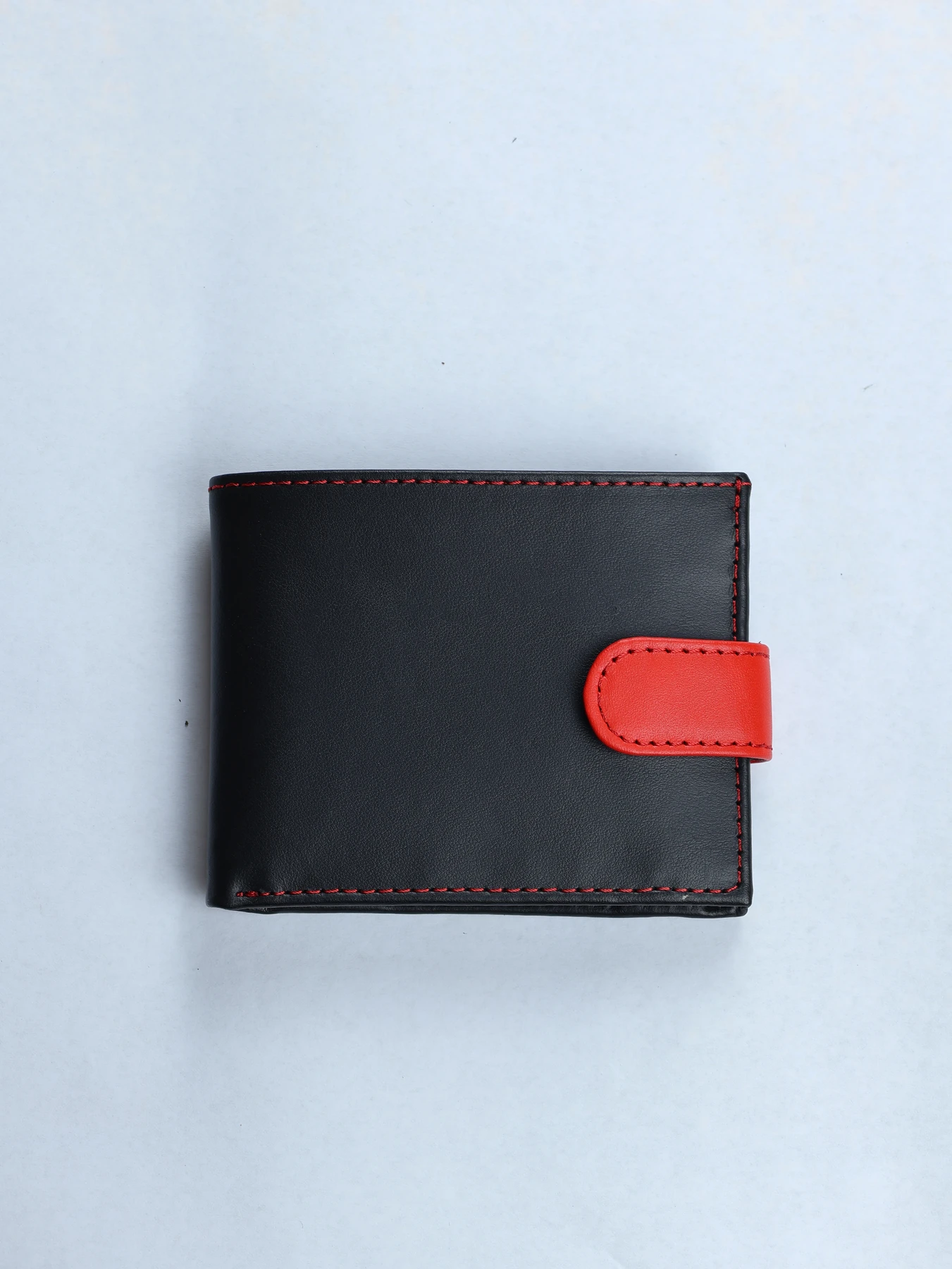 Cartera horizontal de piel con monedero · Negro 2 · imagen 1