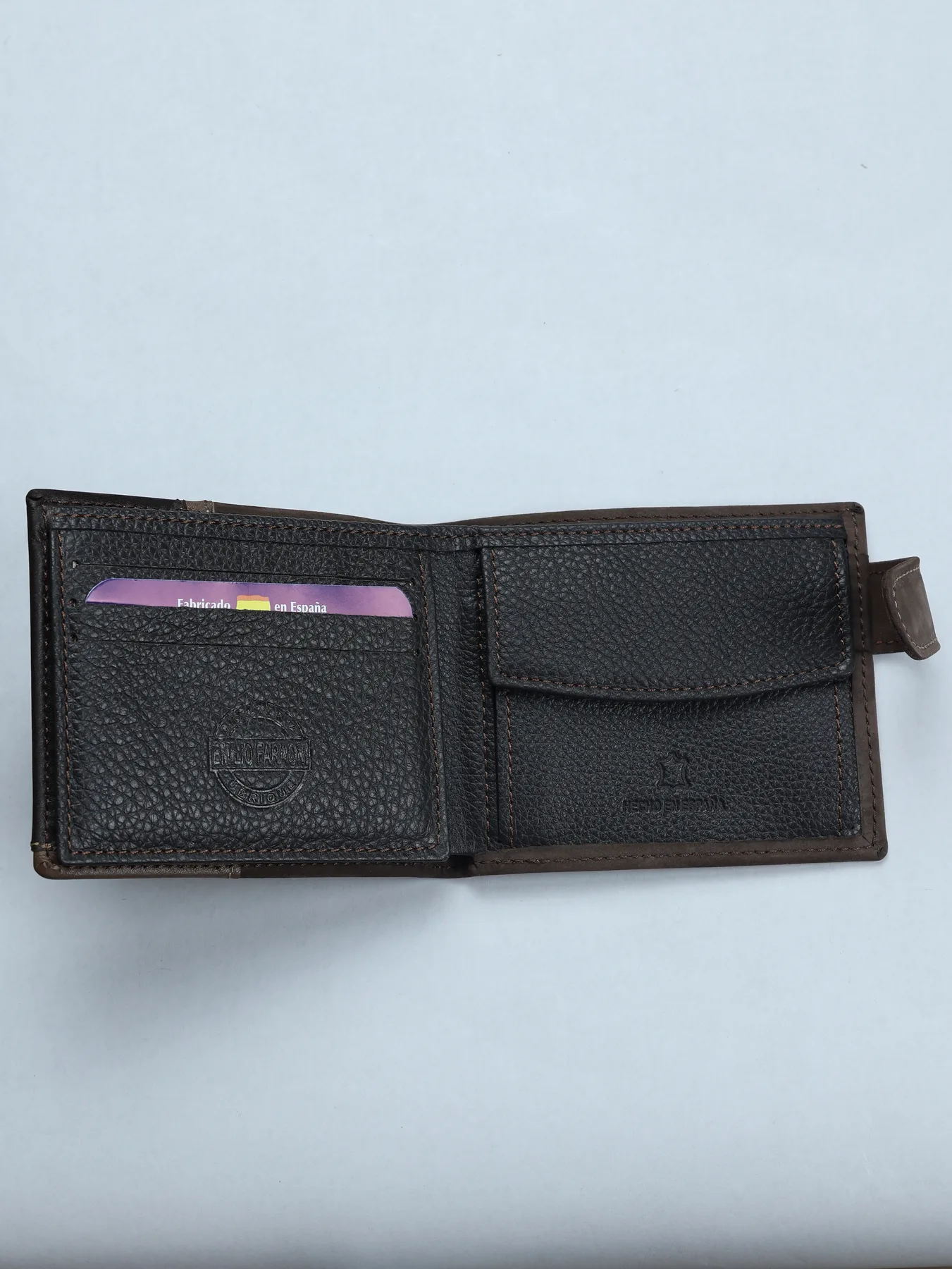 Cartera combinada bandera de España · Marrón · imagen 3