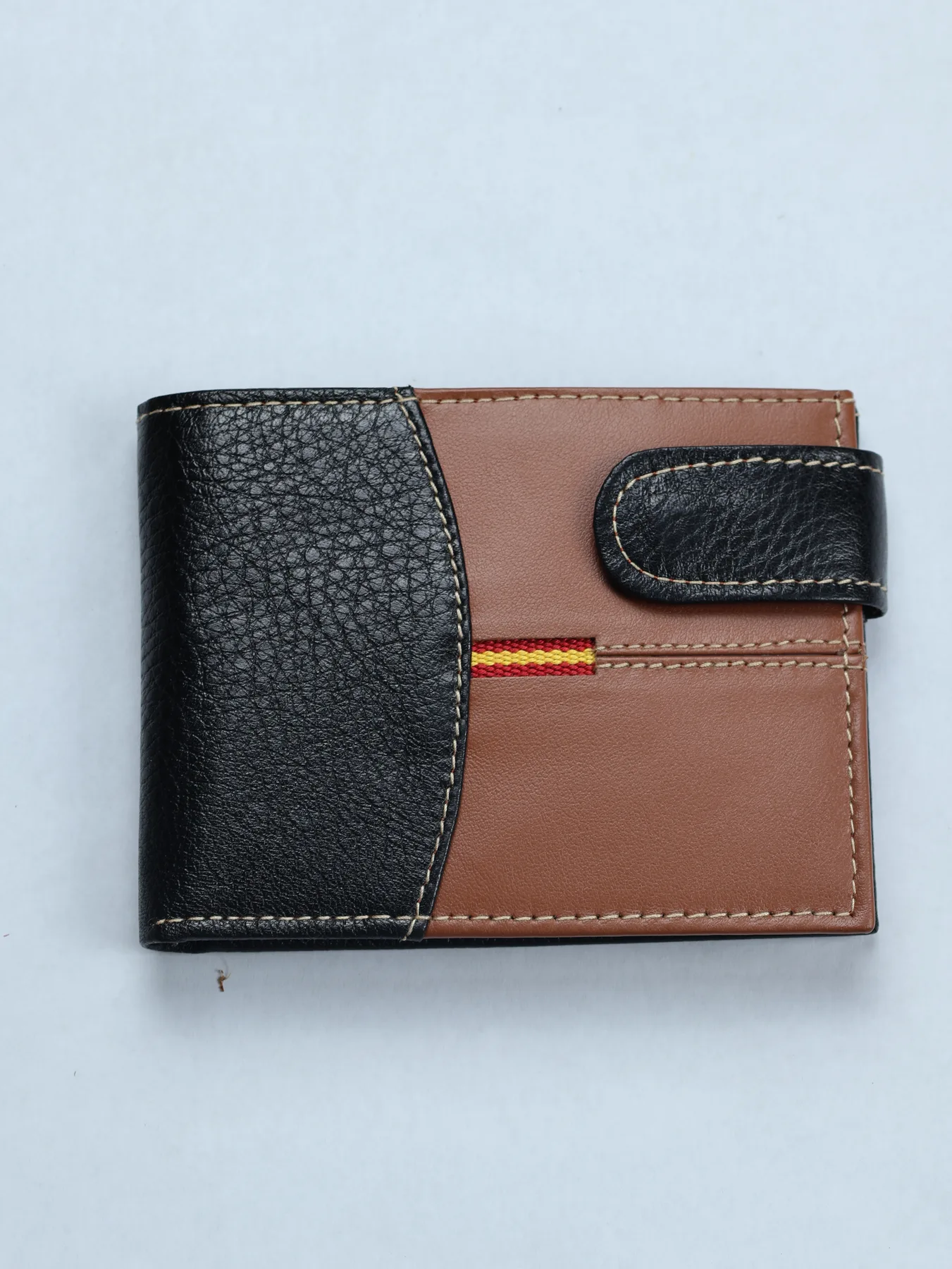 Cartera horizontal combinada bandera de España · Cuero · imagen 1