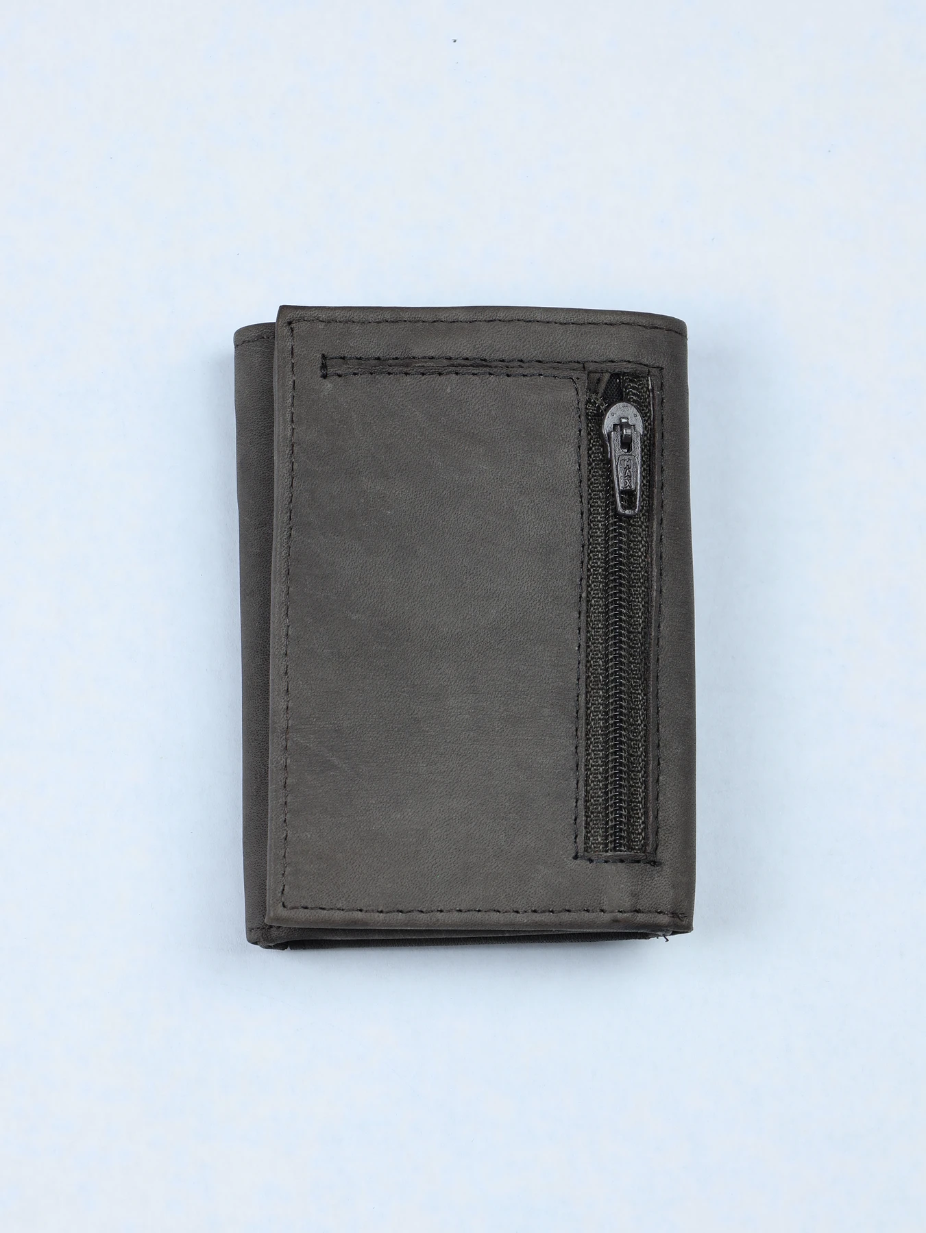 Monedero mini de piel · Gris · imagen 1