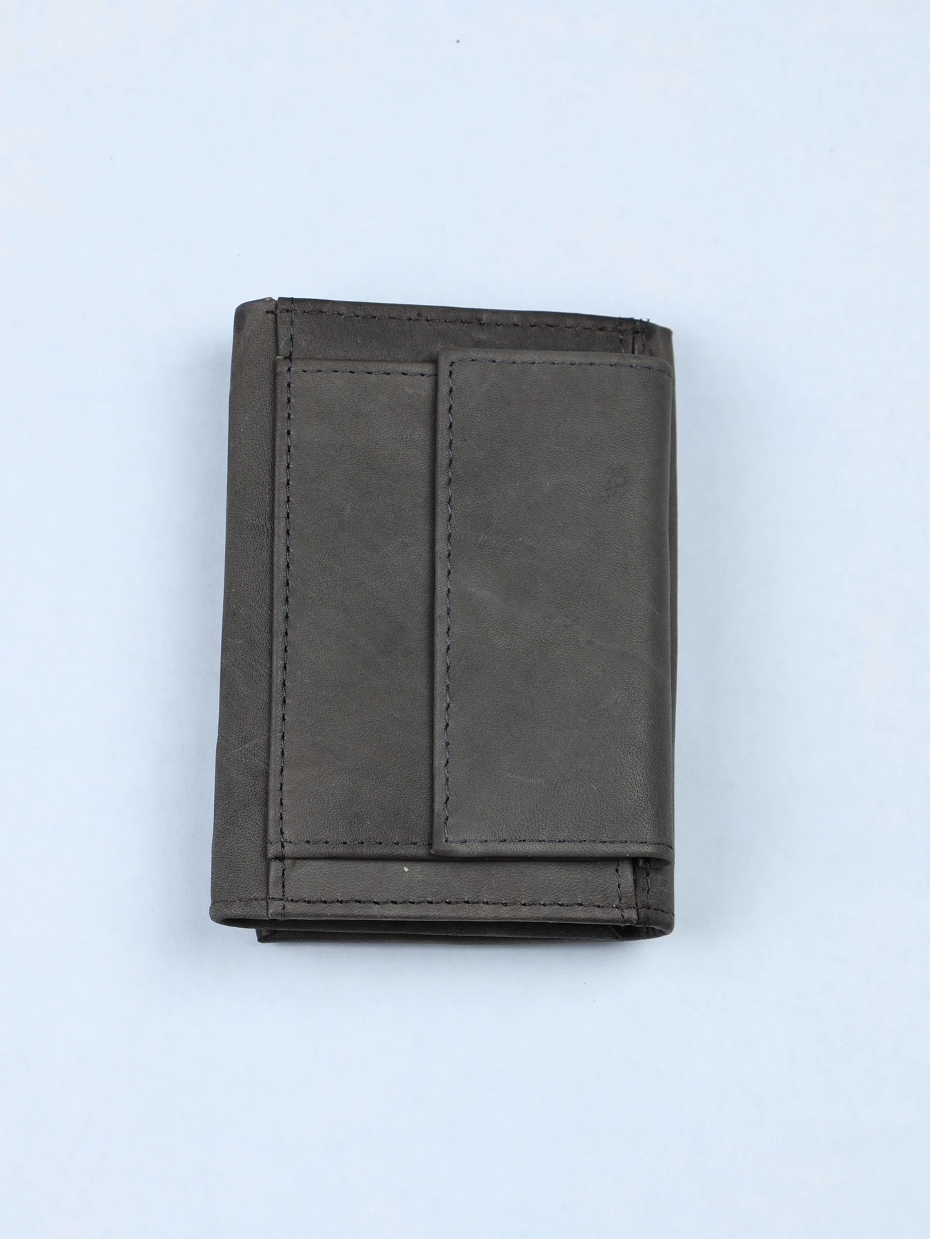 Monedero mini de piel · Gris · imagen 2