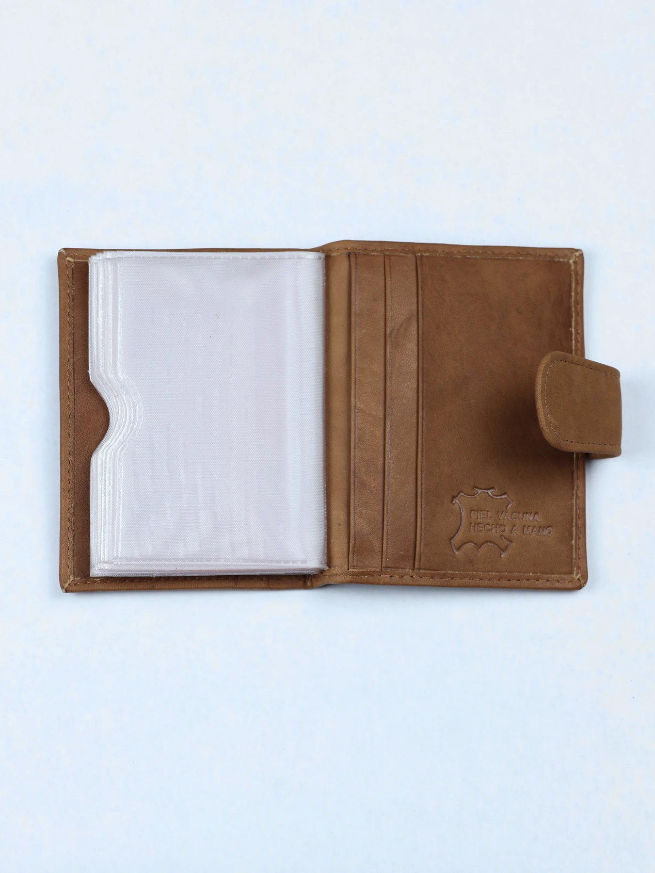 Cartera tarjetero de piel con ventana de identificación · Cuero · imagen 2