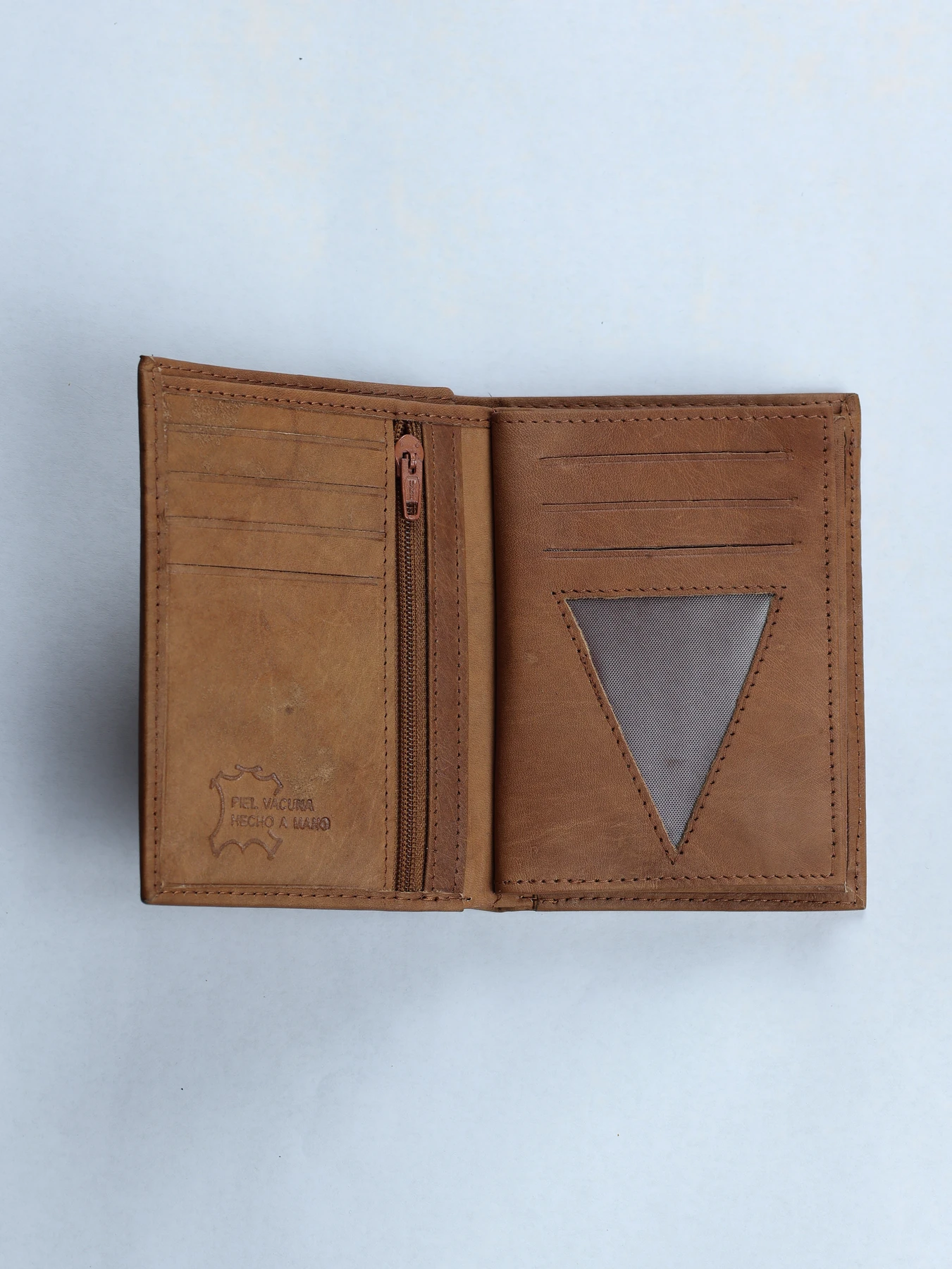 Cartera de piel clásica con monedero · Cuero · imagen 2