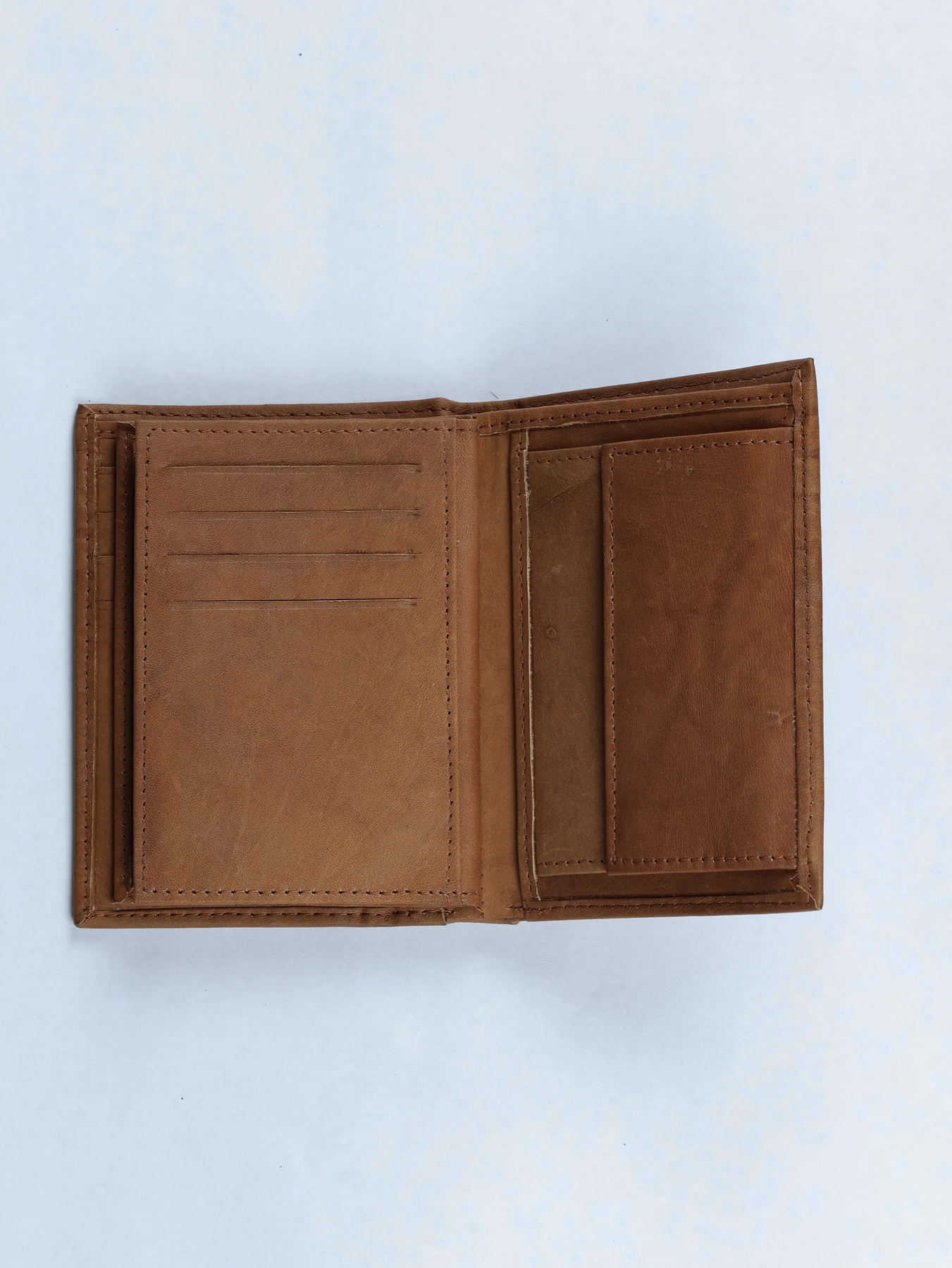 Cartera de piel clásica con monedero · Cuero · imagen 3