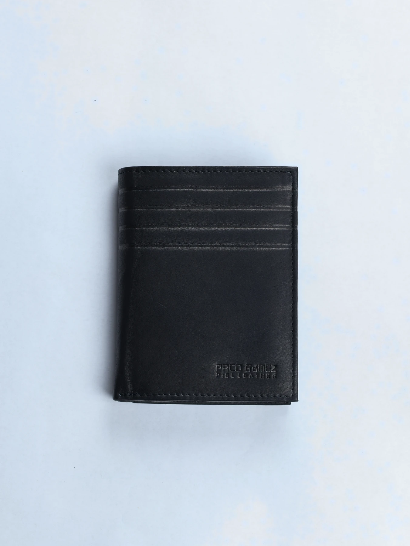 Cartera de piel clásica con monedero · Negro · imagen 1