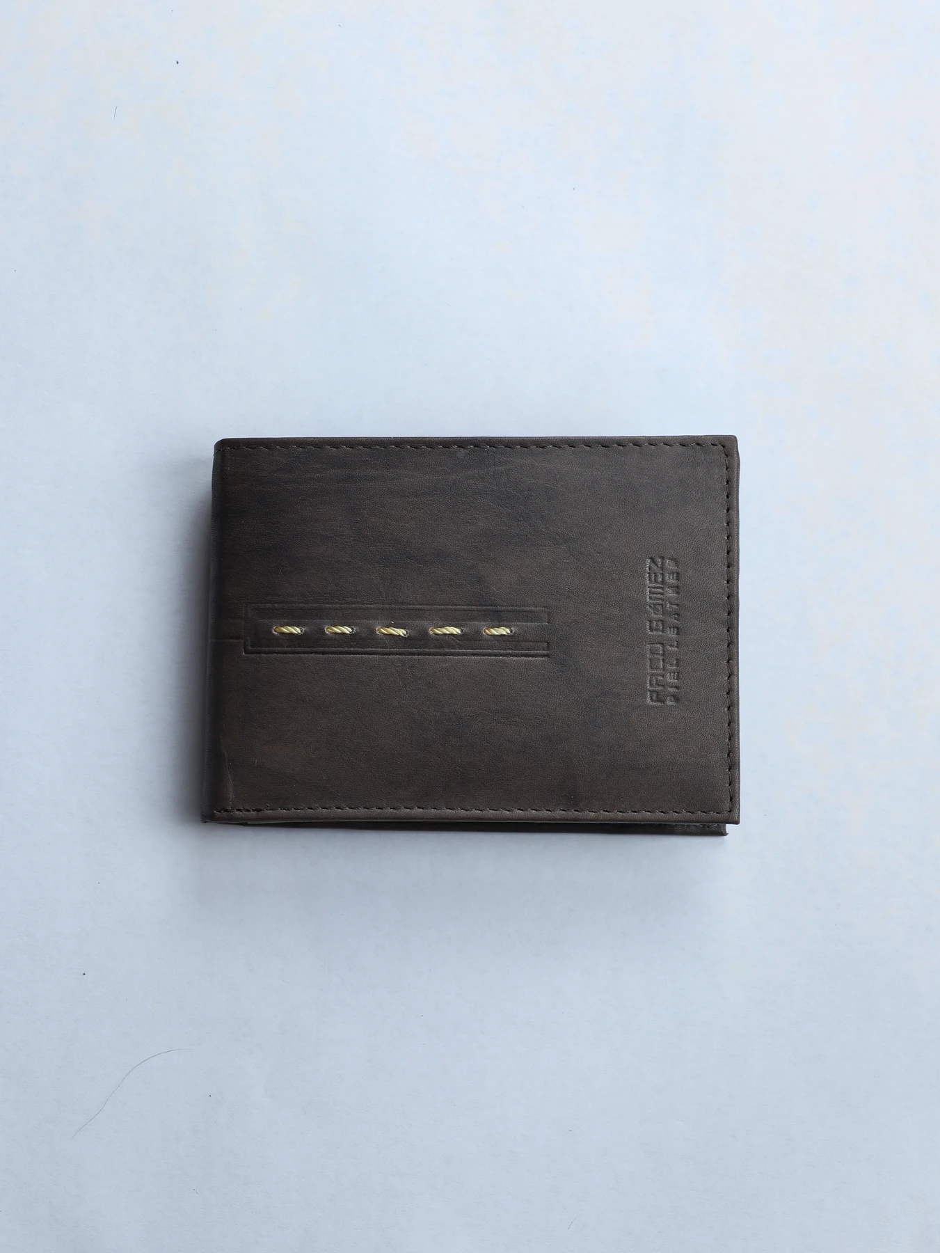 Cartera horizontal de piel · Marrón · imagen 1