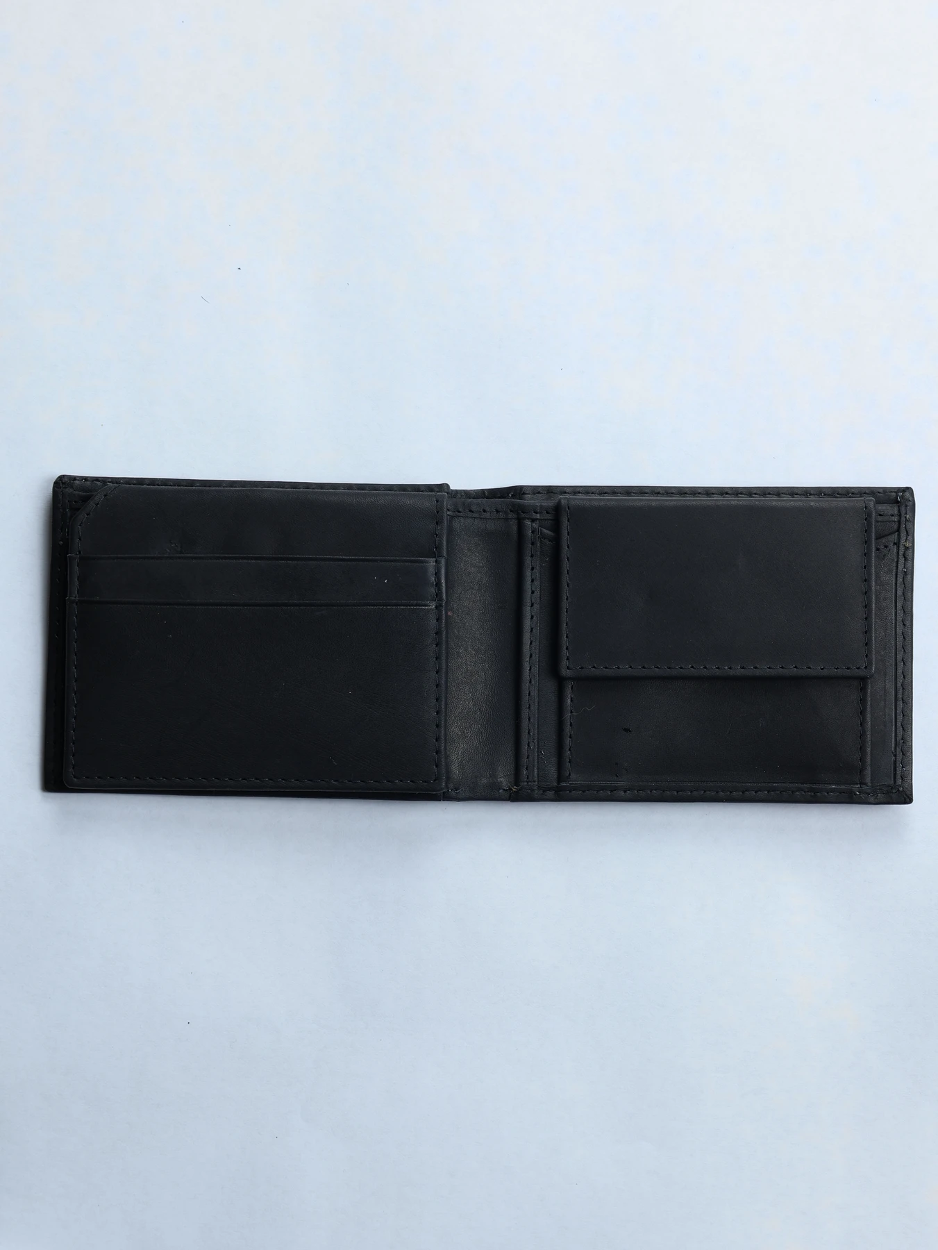 Cartera horizontal de piel · Negro · imagen 2