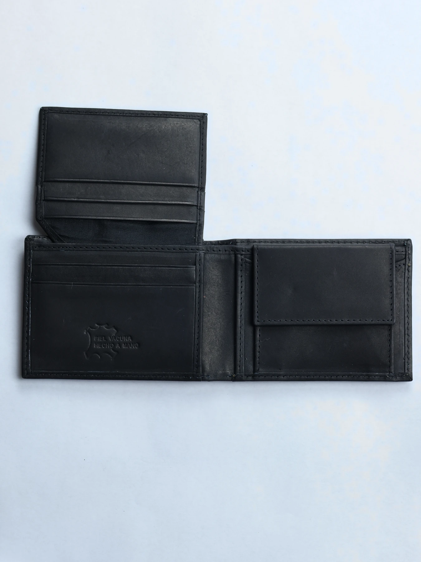 Cartera horizontal de piel · Negro · imagen 3