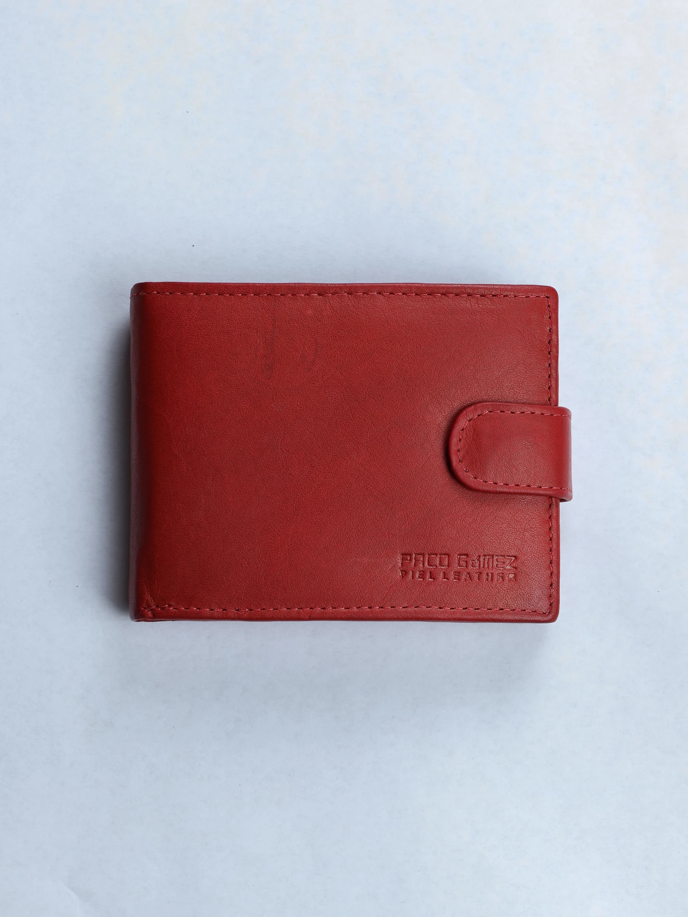Cartera horizontal de piel · Rojo · imagen 1