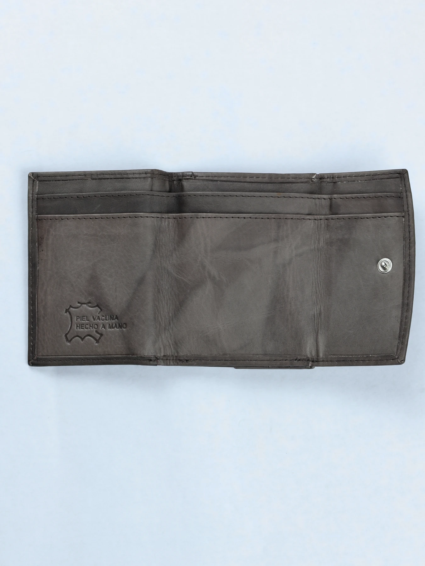 Cartera mini de piel · Marrón · imagen 3