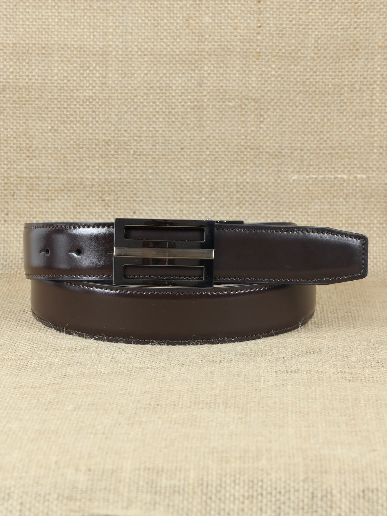 Cinturón reversible suave chapado · Negro-Marrón · imagen 1