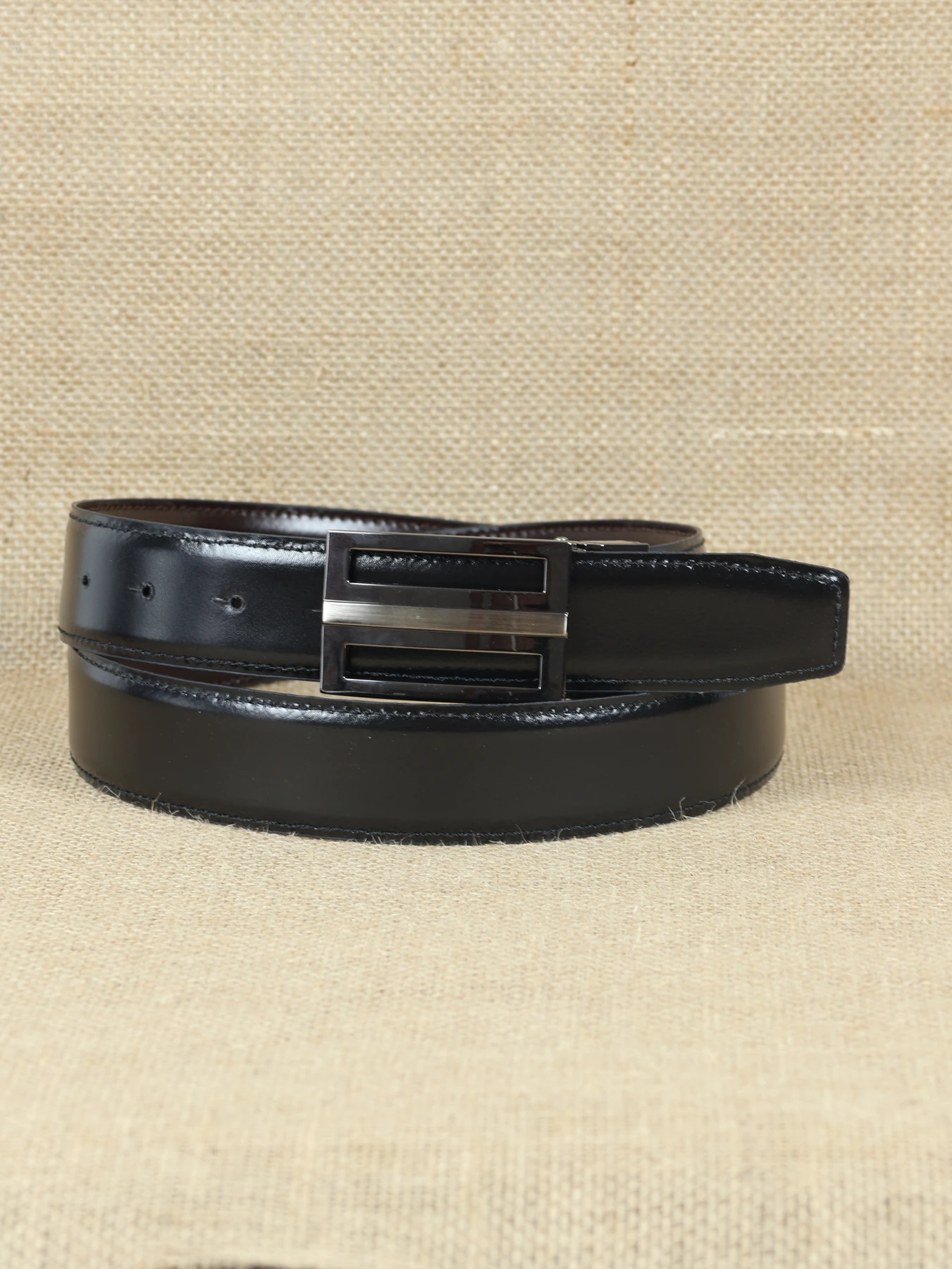 Cinturón reversible suave chapado · Negro-Marrón · imagen 2