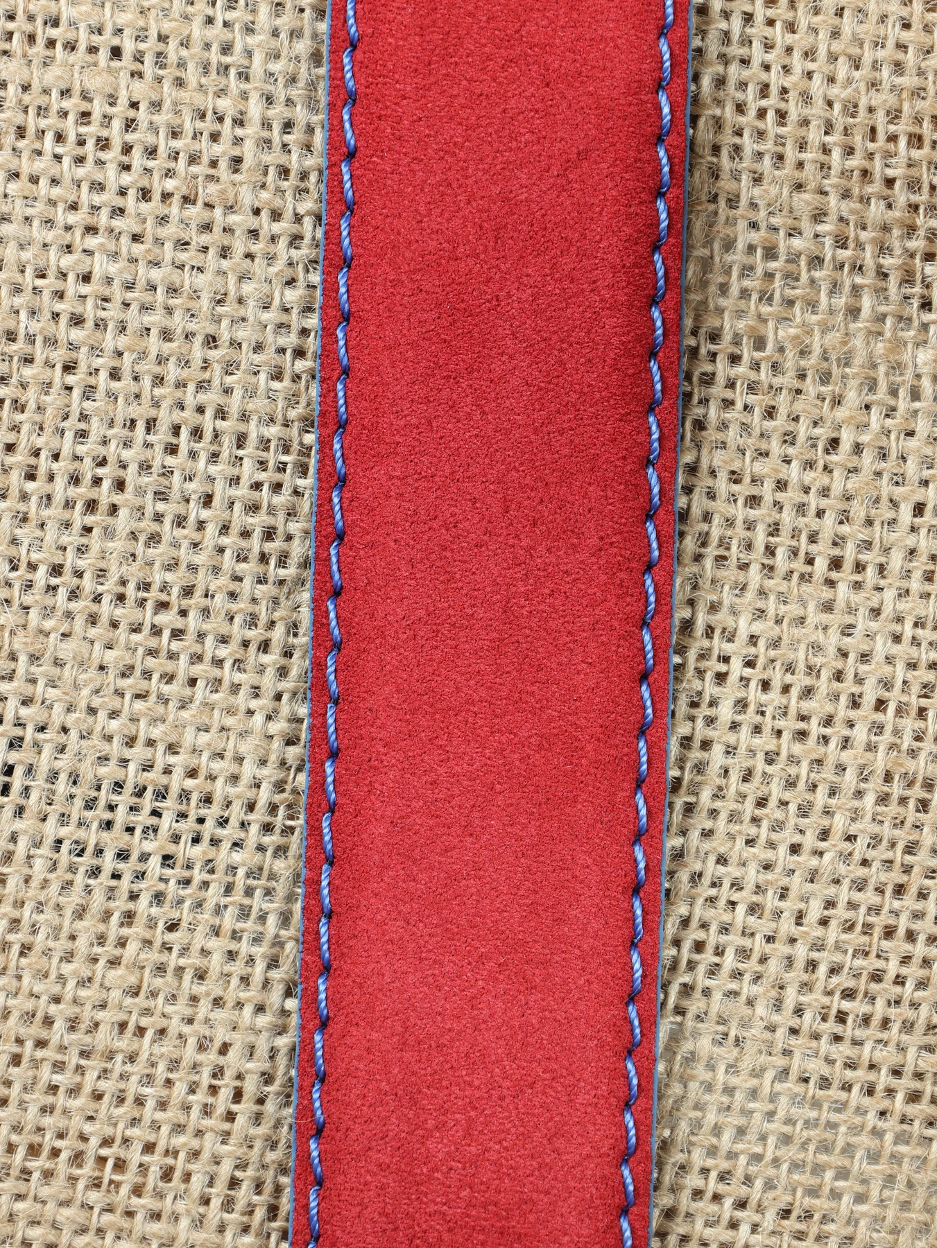 Cinturón de caballero ensamblado serraje · Rojo · imagen 3