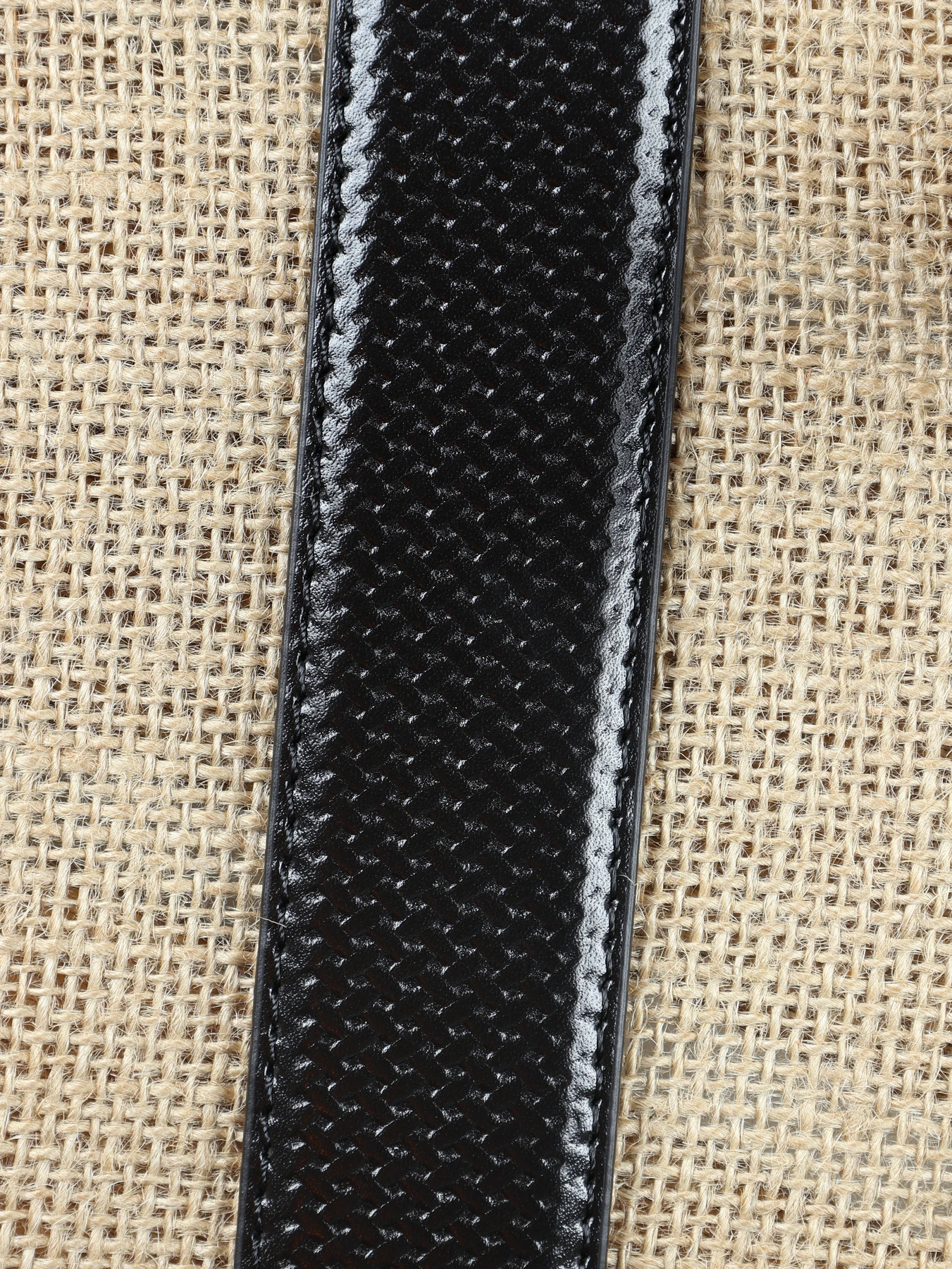 Cinturón de caballero ensamblado pespunte · Negro · imagen 3