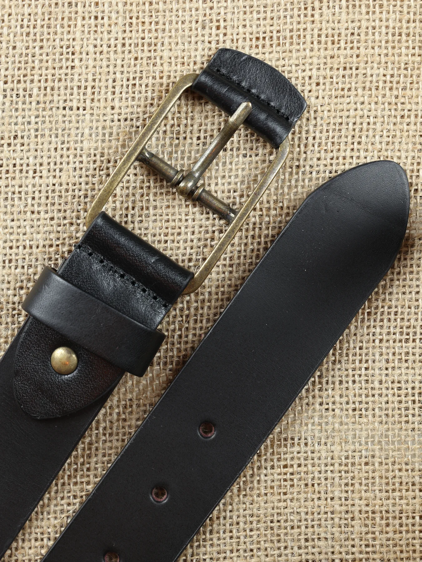 Cinturón de caballero Toi con hebilla forrada · Negro · imagen 2