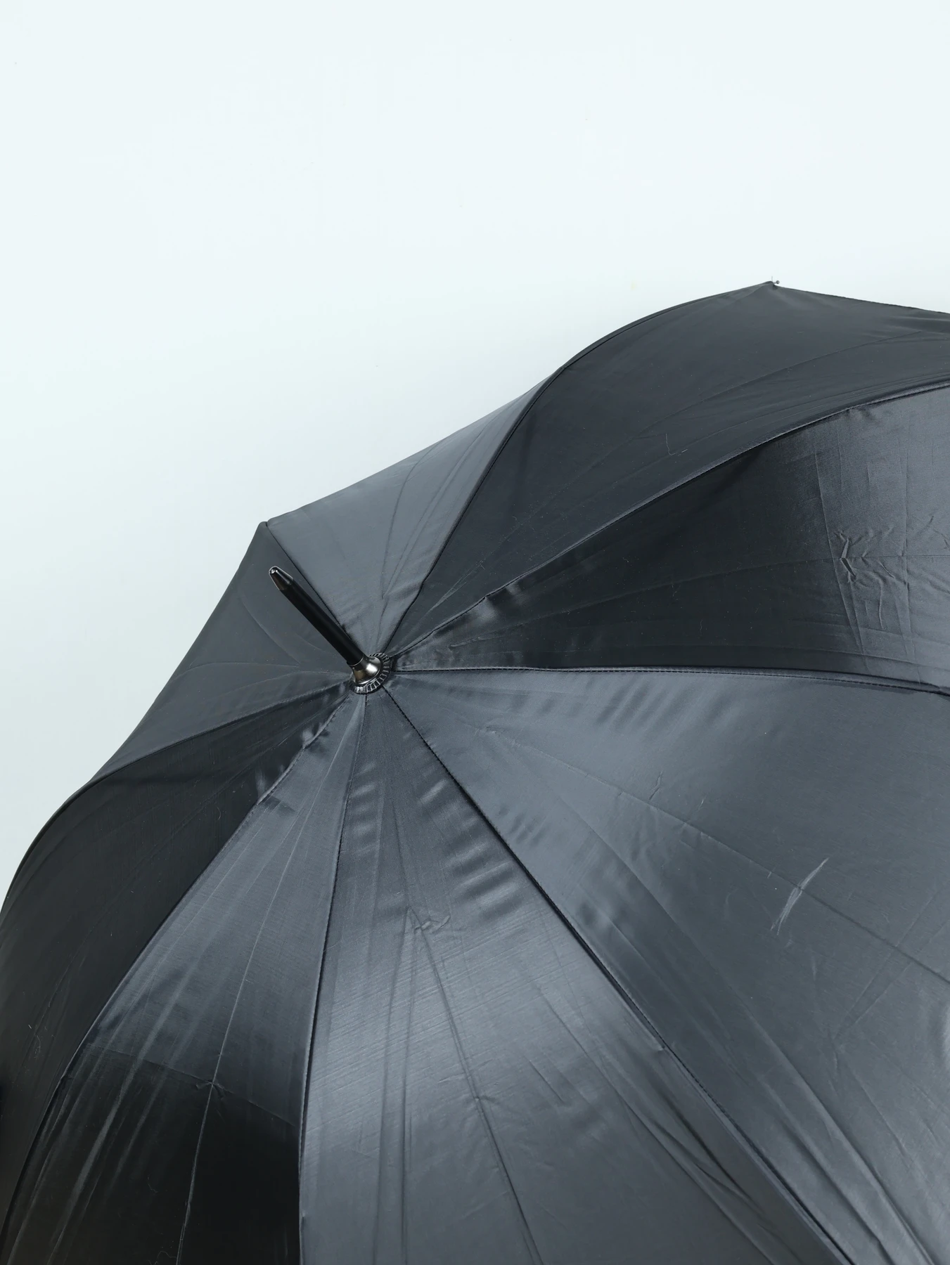 Paraguas largo liso negro · Negro · imagen 2